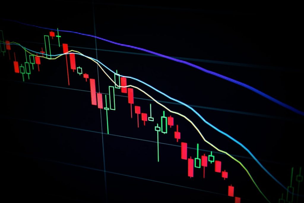 Stock market chart