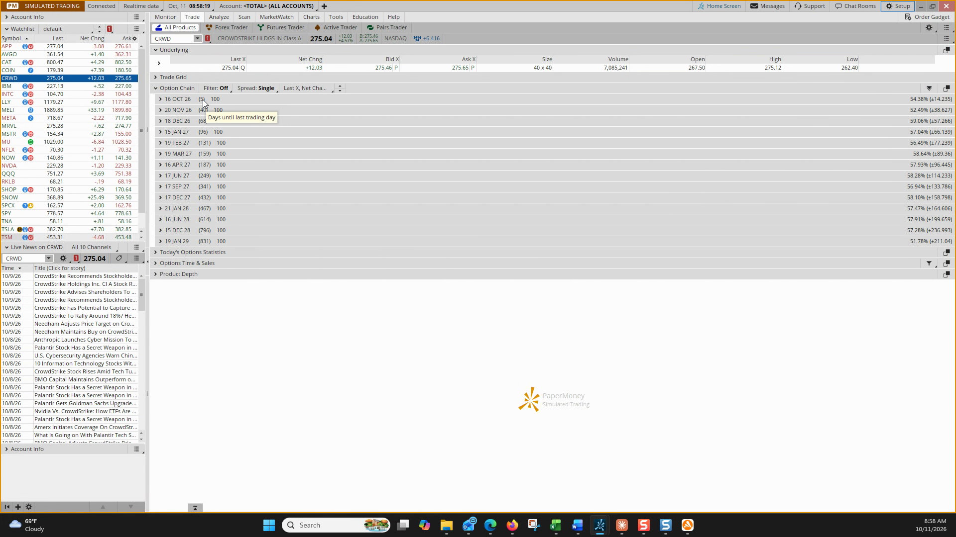 Navigating ThinkorSwim App lesson video thumbnail